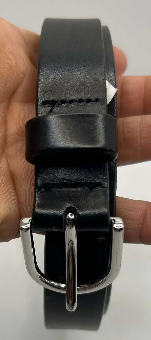 Banana Republic Italian Cow Leather Black Belt